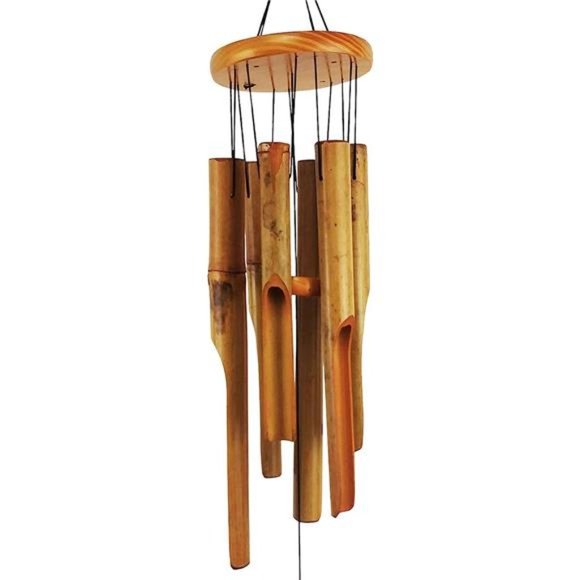 Bamboo Wind Chimes Outdoor Wooden Wind Chime with Amazing Deep Tone for Garden - Picture 1 of 6